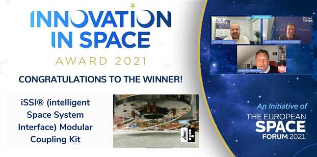 iSSI® (intelligent Space System Interface) named as the winner of the Innovation in Space Award 2021